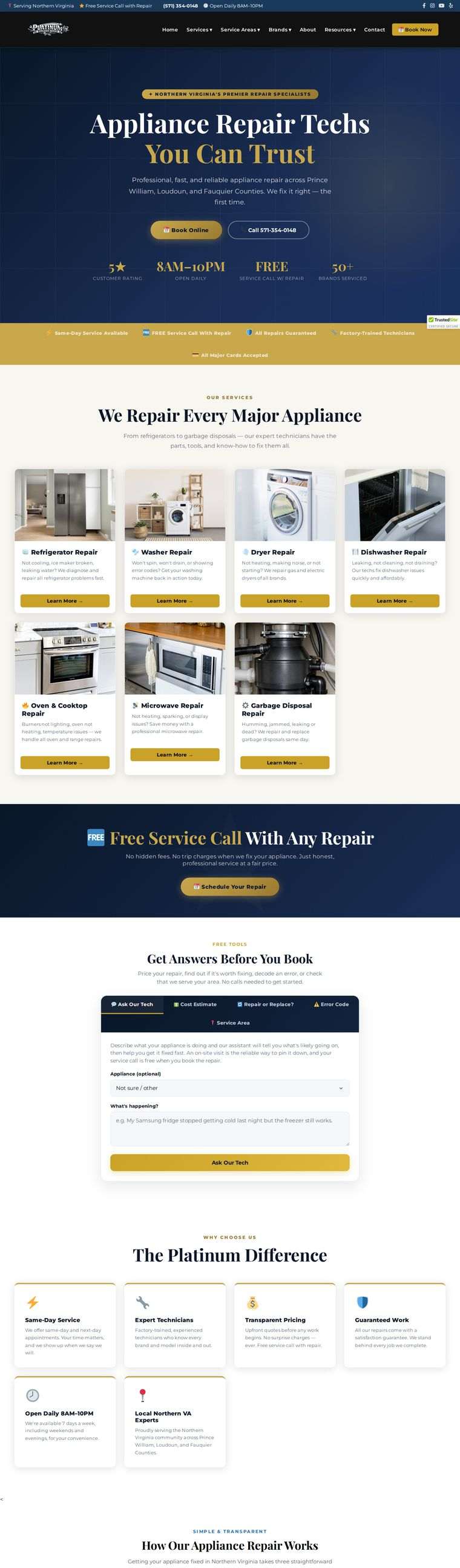 Platinum Appliance Repair preview