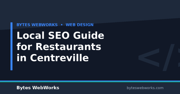 Local SEO Guide for Restaurants in Centreville
