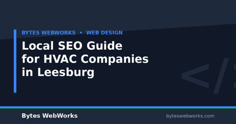 Local SEO Guide for HVAC Companies in Leesburg